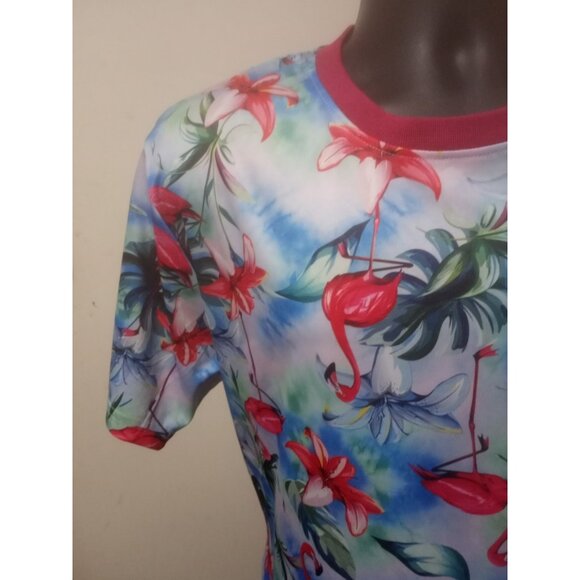 Good Vibes by Drill Hawaiian Shirt  Mens XL Multicolor Short Sleeve Crew Neck - Picture 3 of 11